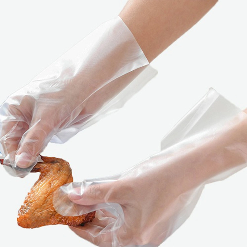 Industry or Food Grade 100PCS Box Pack Powder Free Transparent Clear Color Disposable CPE Cast Poly Gloves